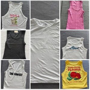 7 PIECES TANK TOPS / S and XS size